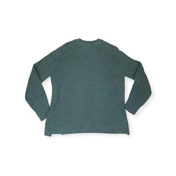 Lululemon womens size 10 merino wool sweater green knit pullover crew neck tide - Picture 2 of 10